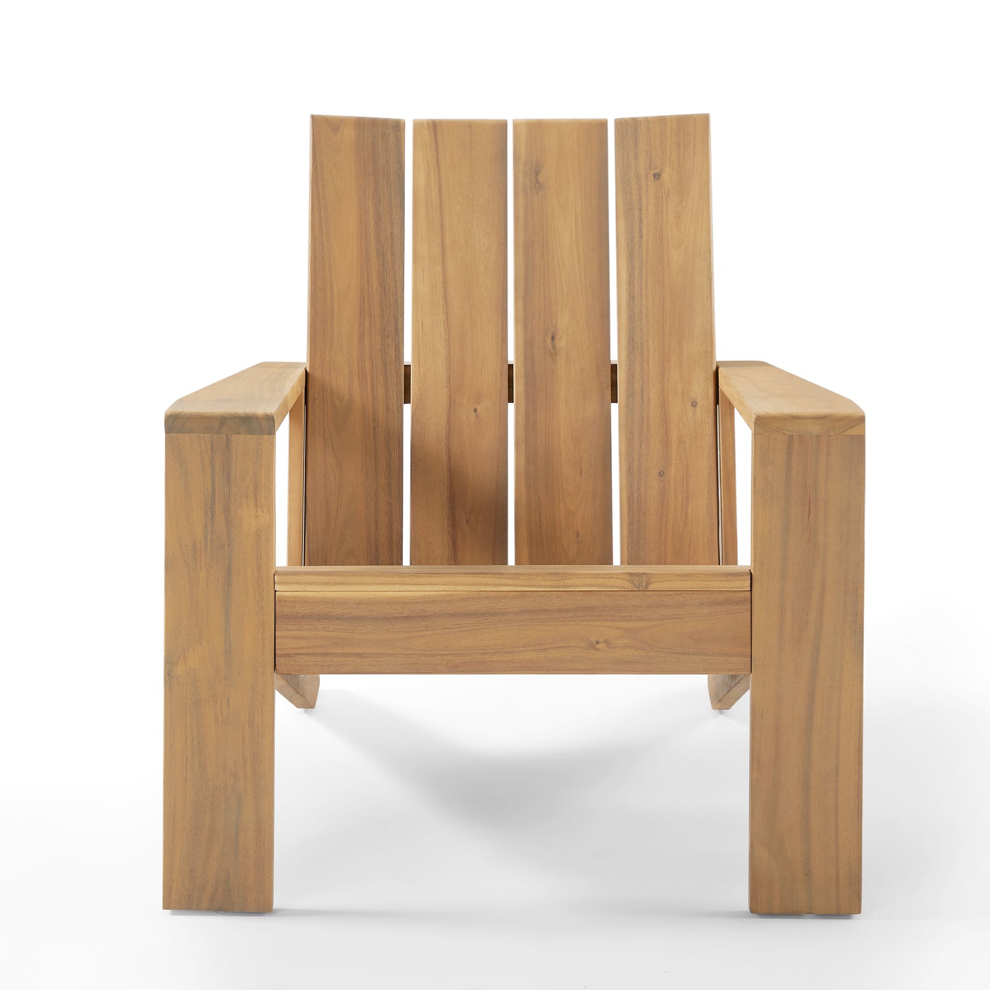 Emerson Modern Adirondack Chair | Acacia Wood Outdoor Lounge Chair
