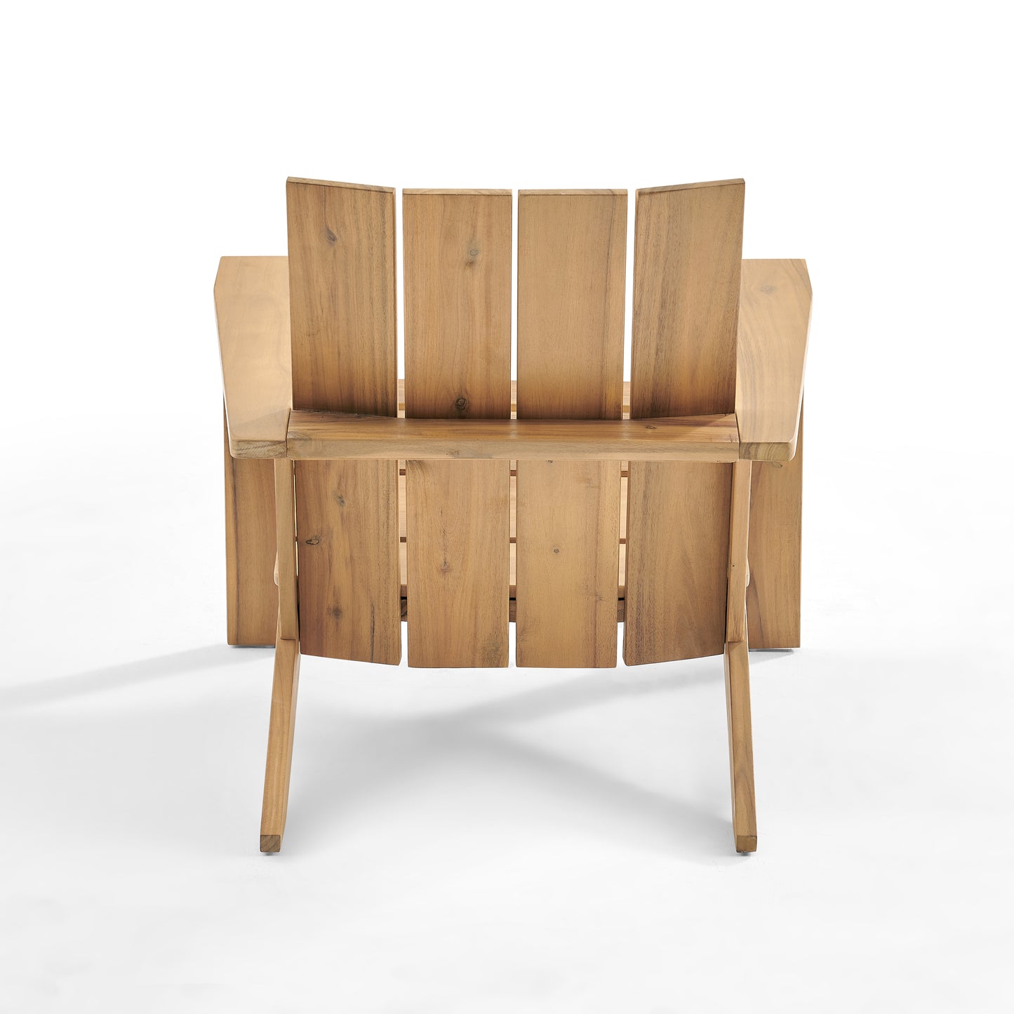 Emerson Modern Adirondack Chair | Acacia Wood Outdoor Lounge Chair