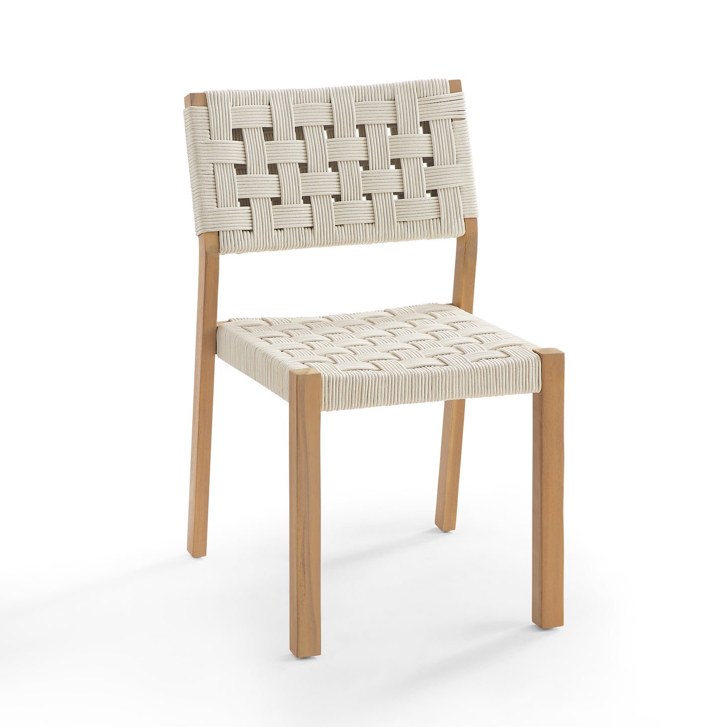 Looma Outdoor Dining Chairs (Set of 2) | Rope & Acacia Patio Seating